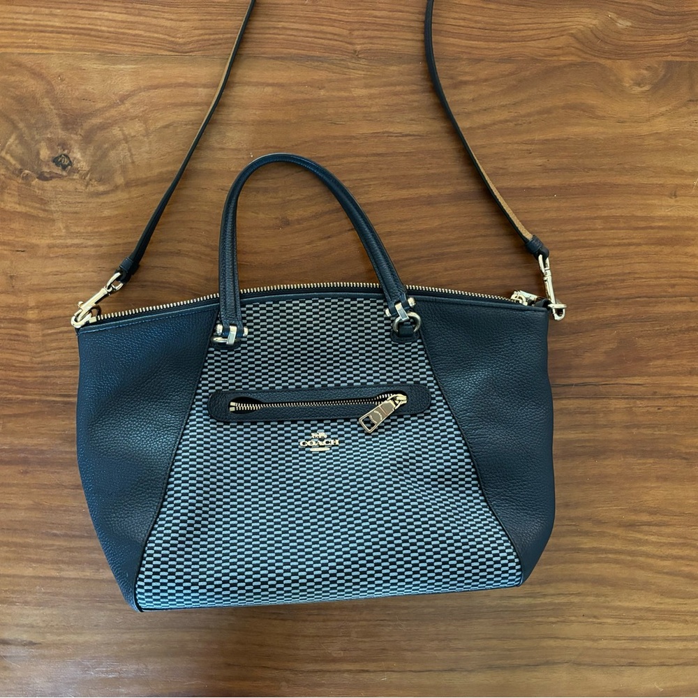Coach Legacy Jacquard Prairie Satchel Beachwood - Like New Condition